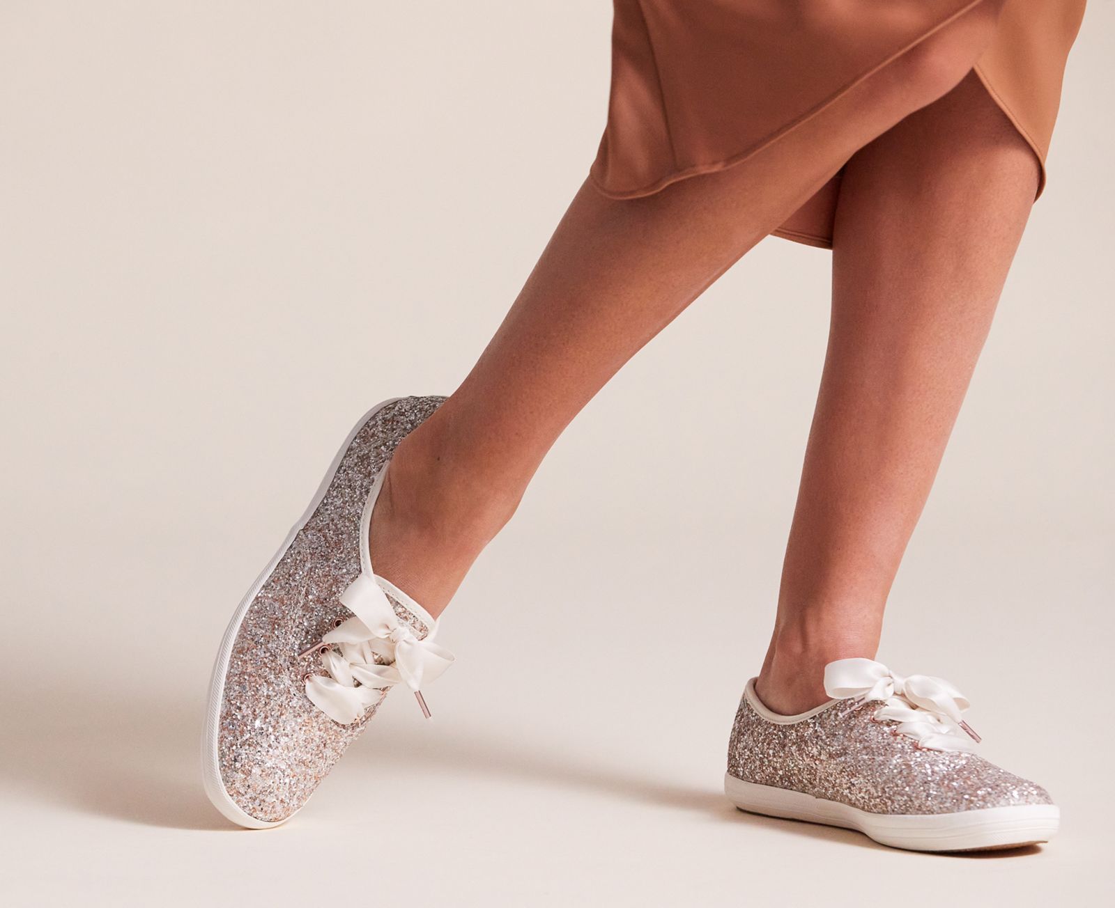 Keds Kate Spade New York Champion Glitter Rosa Guld Olika Färger | 5872UEMAX