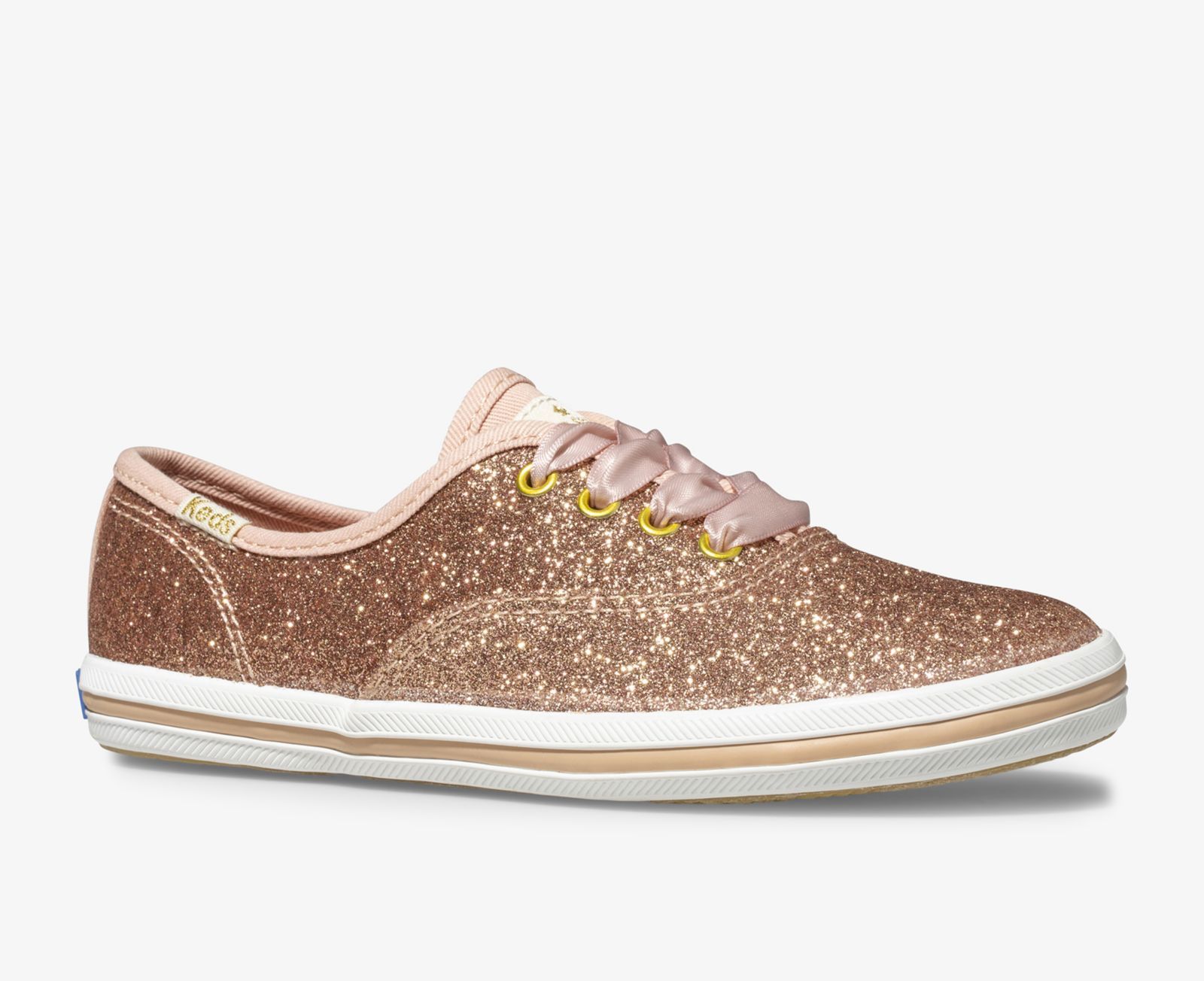 Keds Kate Spade New York Champion Glitter Sneaker Rosa Guld | 6158KZHVL