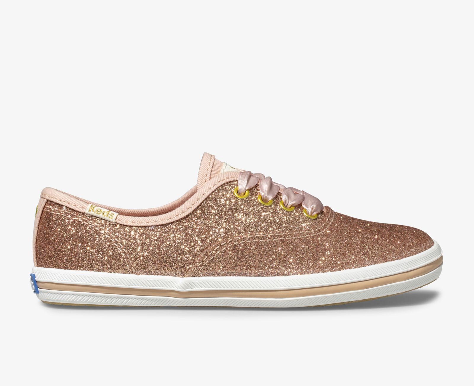 Keds Kate Spade New York Champion Glitter Sneaker Rosa Guld | 6158KZHVL