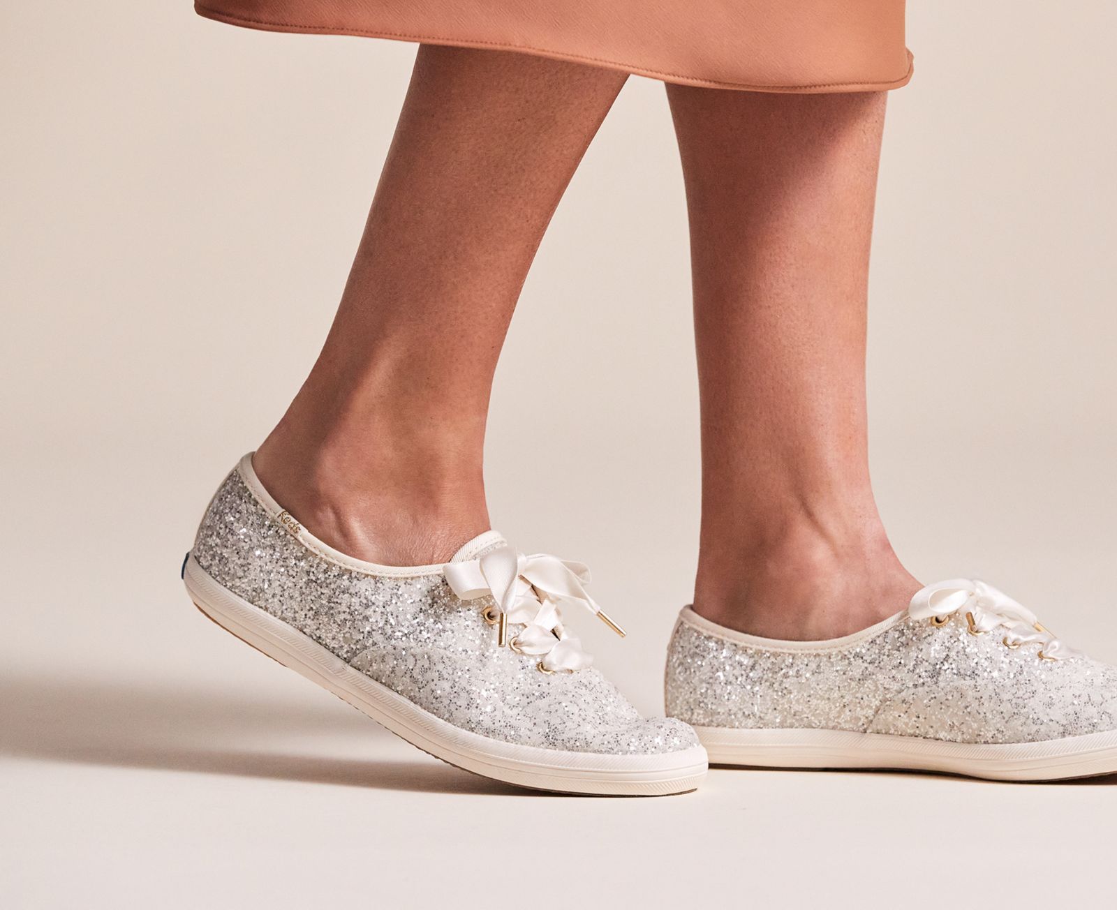 Keds Kate Spade New York Champion Glitter Grädde | 6309UOYEQ