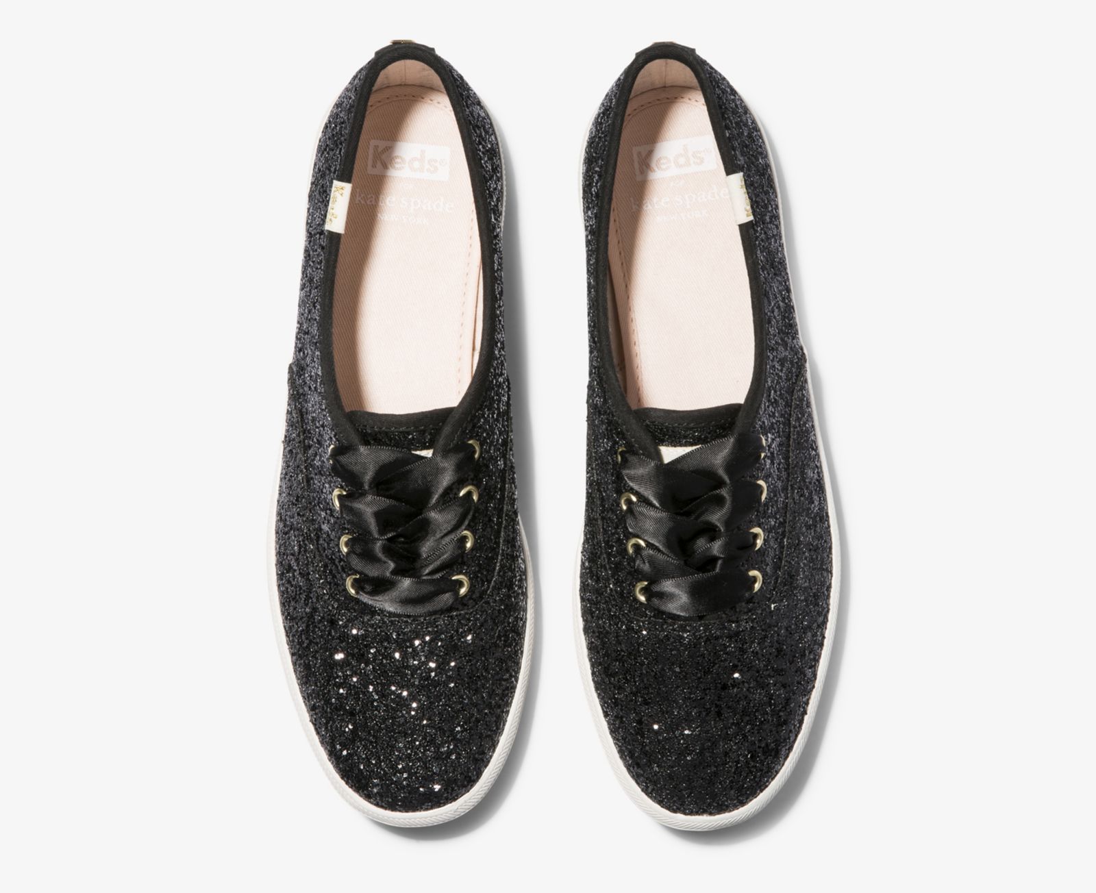 Keds Kate Spade New York Champion Glitter Svarta | 8254SYLMA