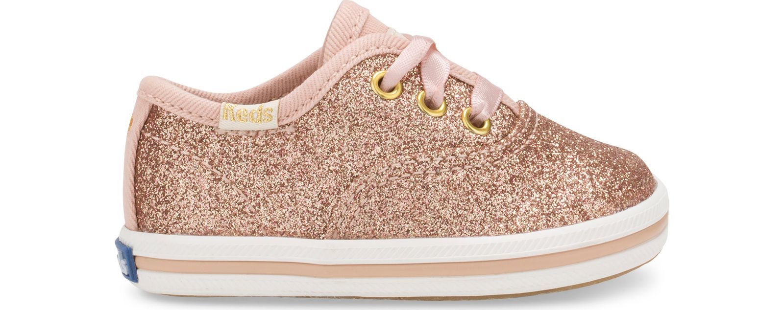 Keds Kate Spade New York Champion Glitter Crib Sneaker Rosa Guld | 9518DXYGZ