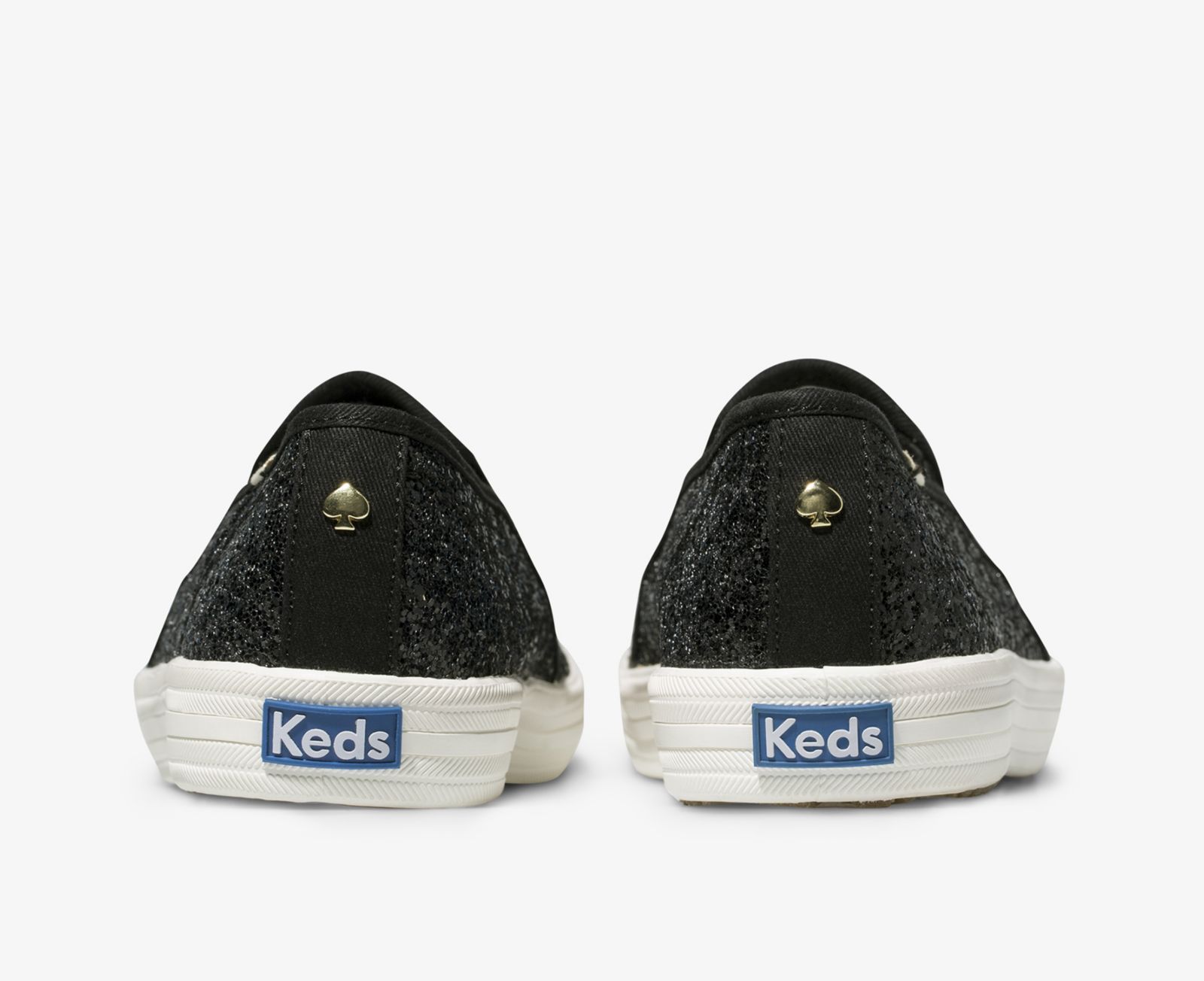 Keds Kate Spade New York Double Decker Glitter Svarta | 8105TWPIG