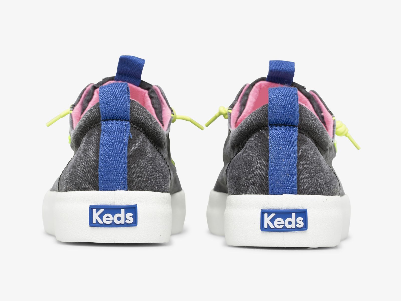 Keds Kickback Canvas Pop Washable Svarta | 0578LMFRP