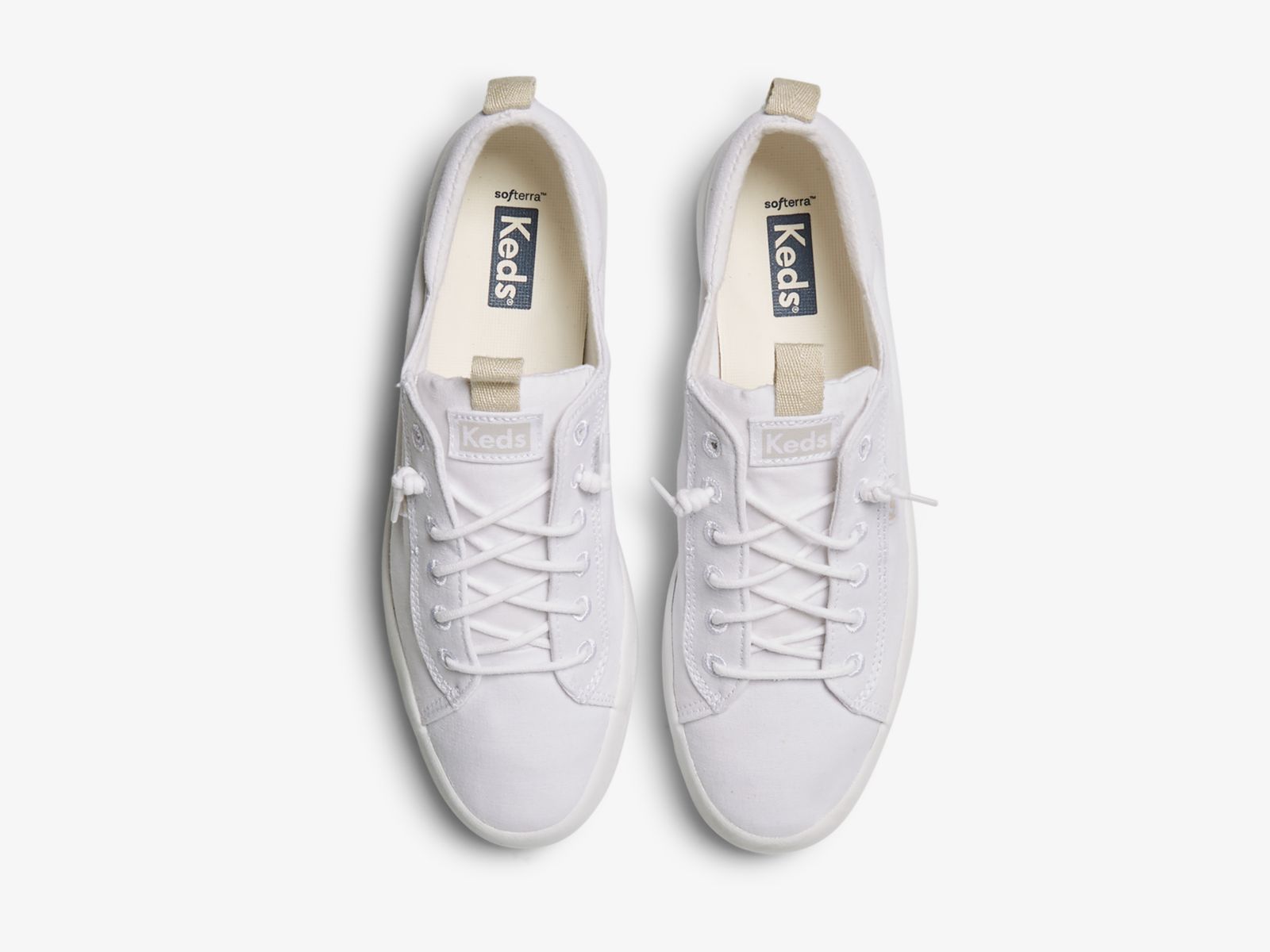 Keds Kickback Canvas Vita | 0692QGOUA