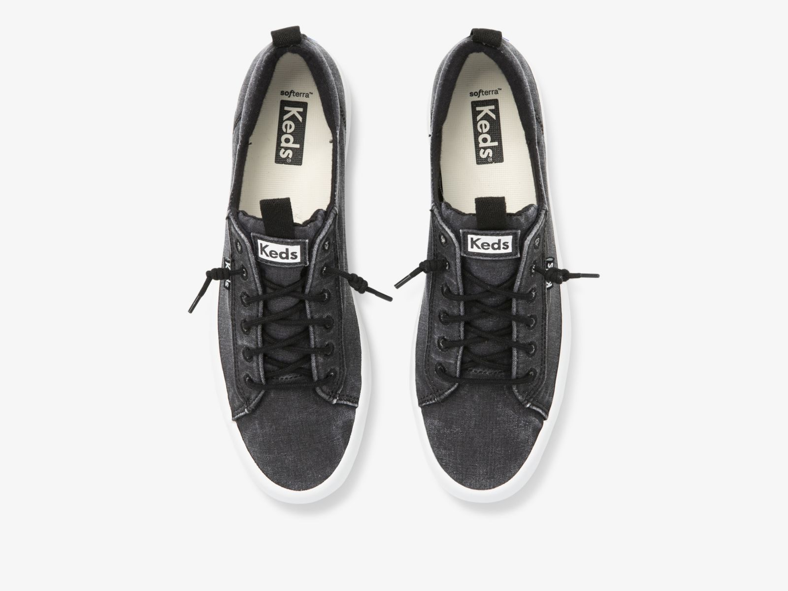 Keds Kickback Canvas Washable Svarta | 6734QWBDZ