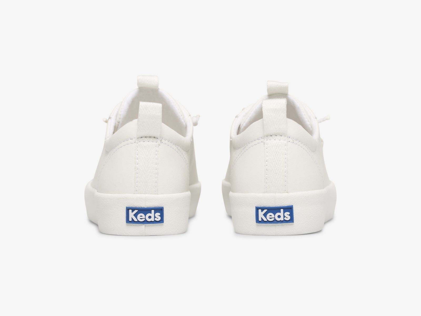 Keds Kickback Läder Vita | 0523HYBTJ