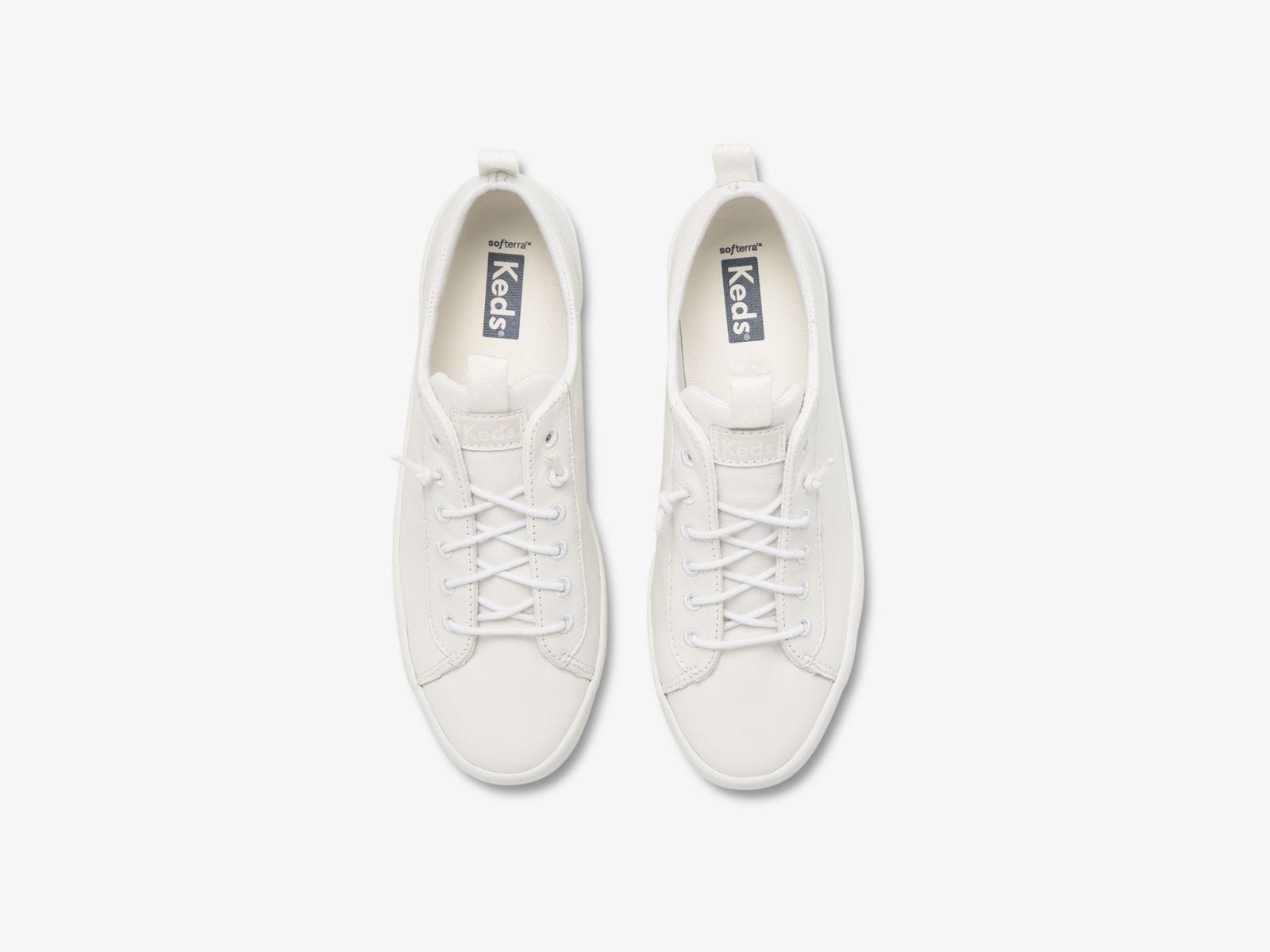 Keds Kickback Läder Vita | 0523HYBTJ