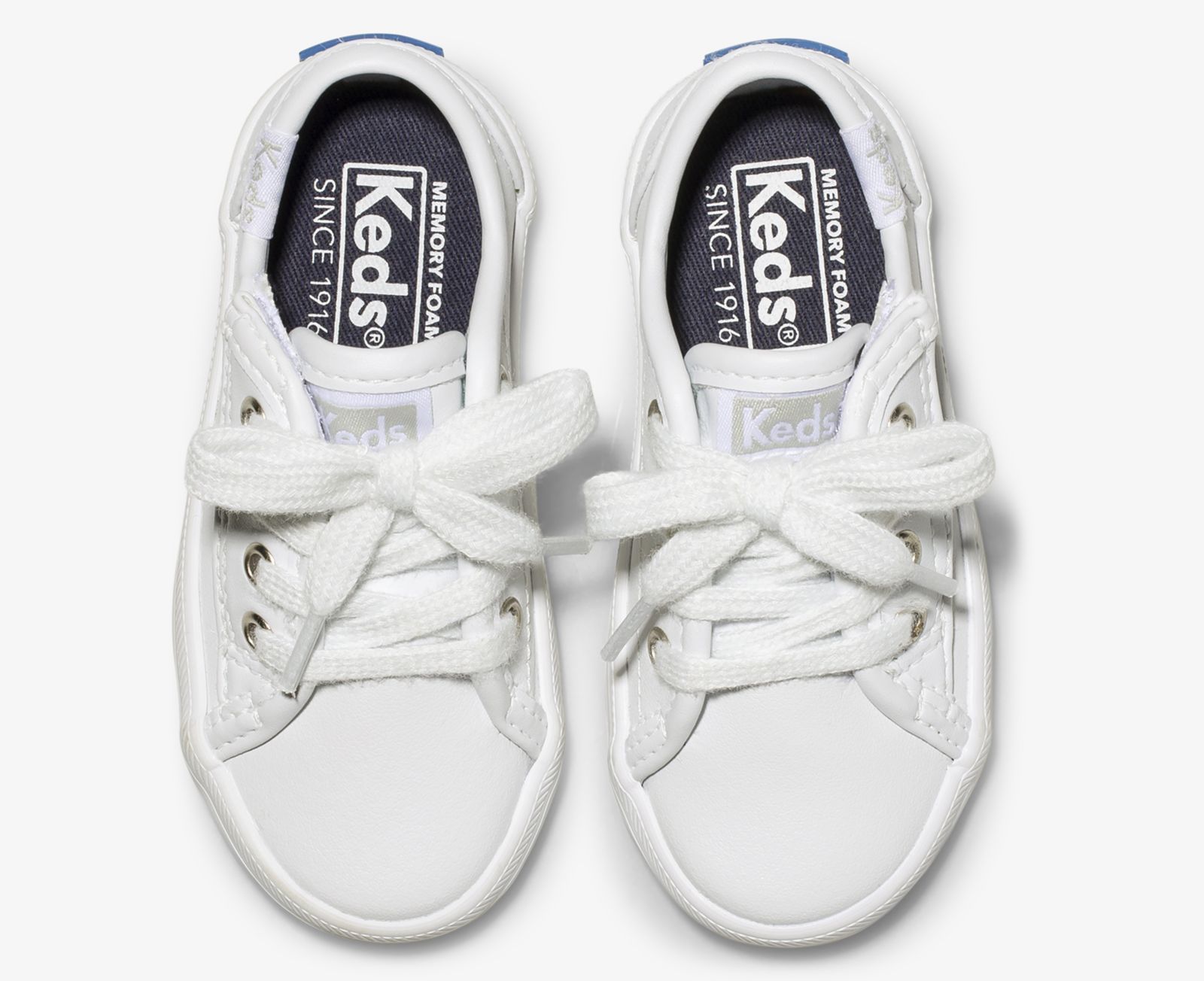 Keds Kickstart Jr Läder Sneaker Vita | 9746WSLPT