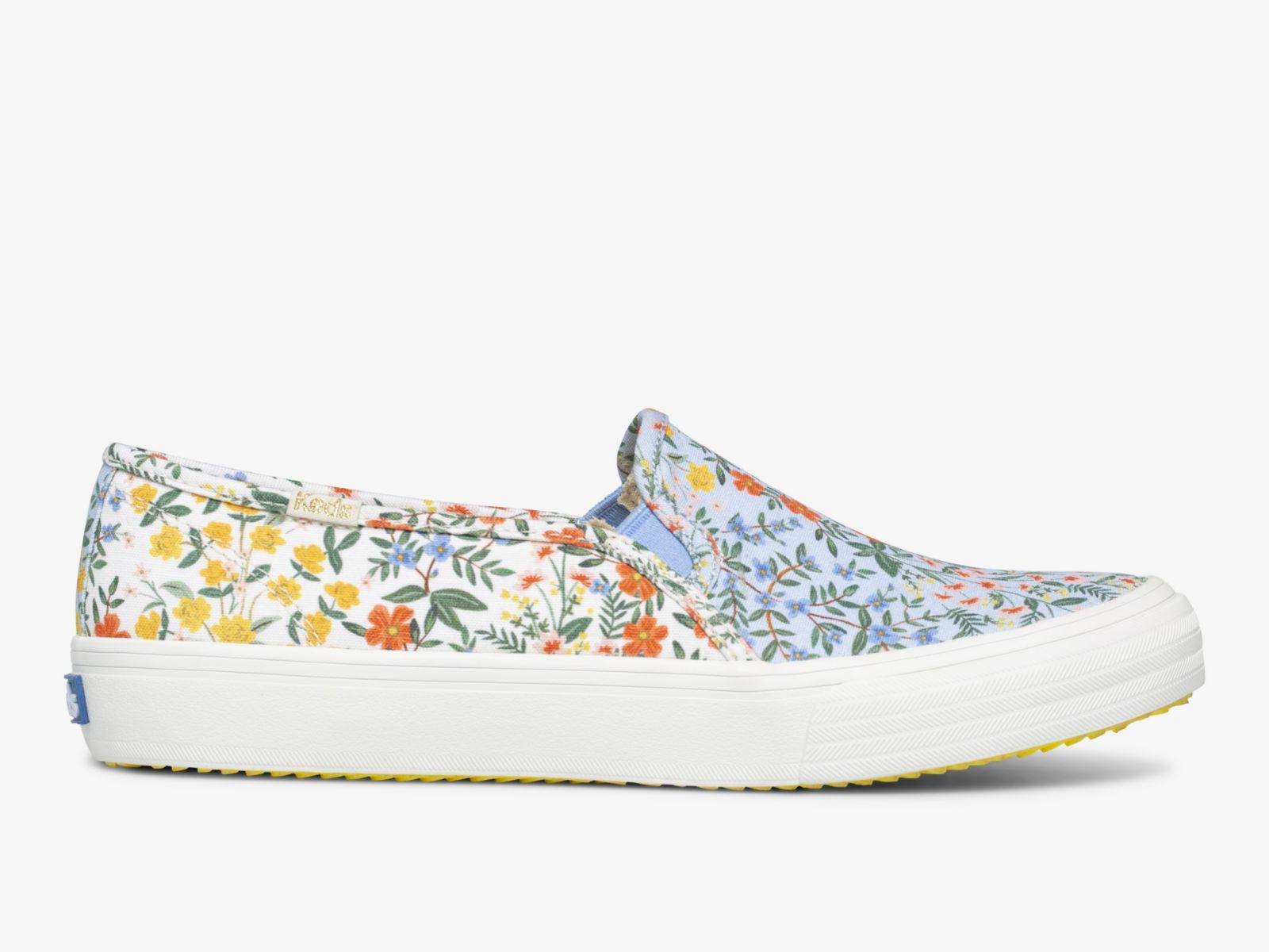 Keds Rifle Paper Co Double Decker Wildwood Blå Vita | 9457SRQOJ