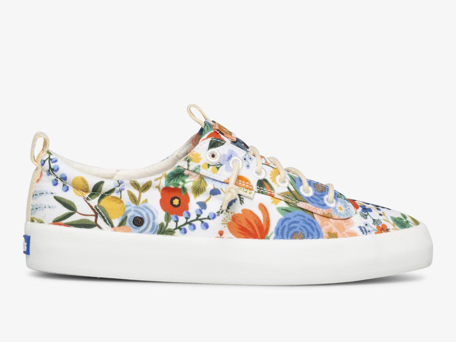 Keds Rifle Paper Co Kickback Citrus Garden Party Vita Olika Färger | 3609CVNHD