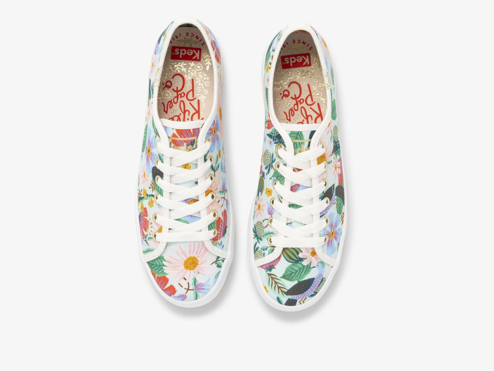 Keds Rifle Paper Co Kickstart Dovecote Mintgröna | 0569JEDLI