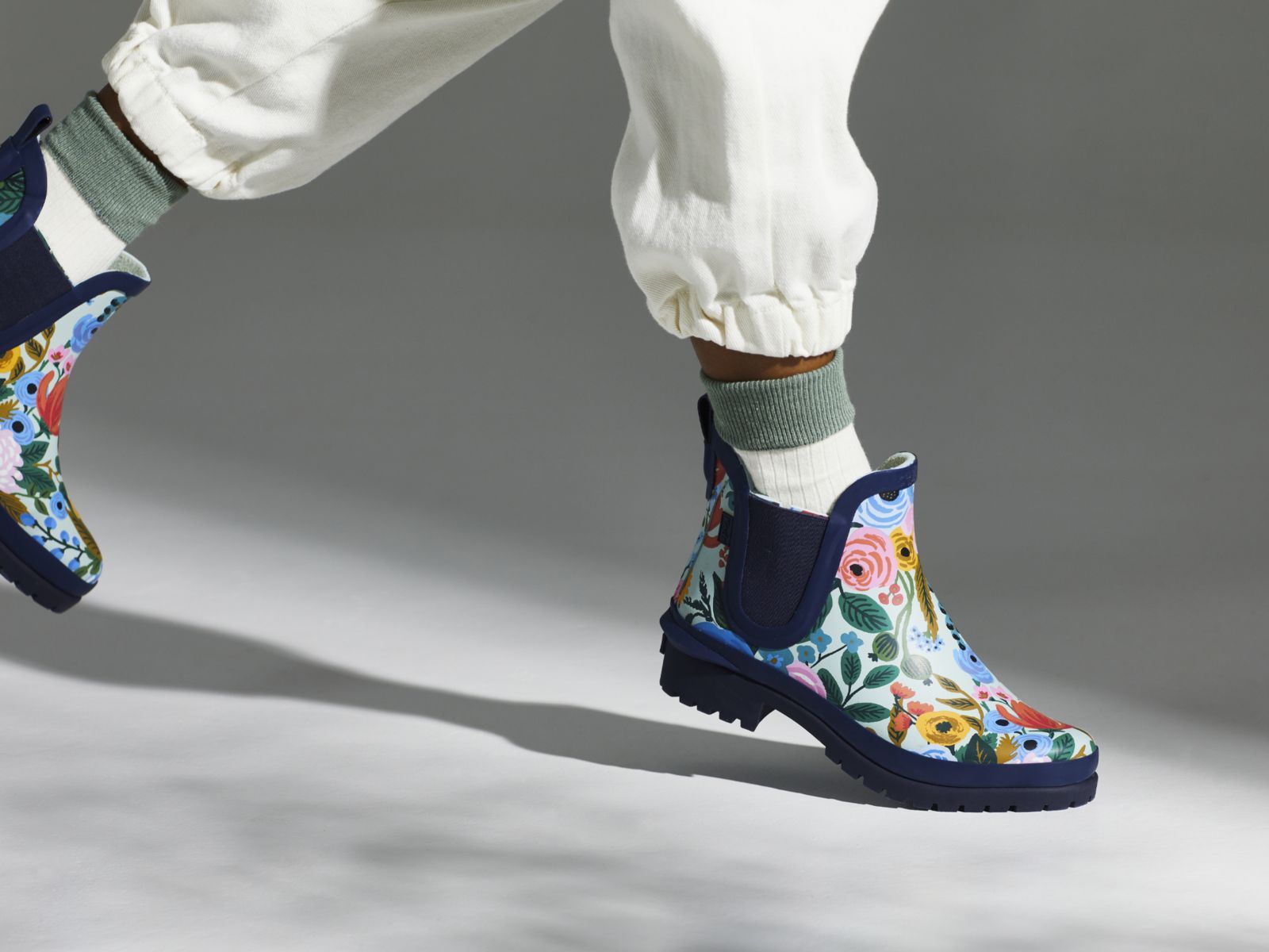 Keds Rifle Paper Co Rowan Rain Boot Garden Party Marinblå Olika Färger | 0316QKOHB