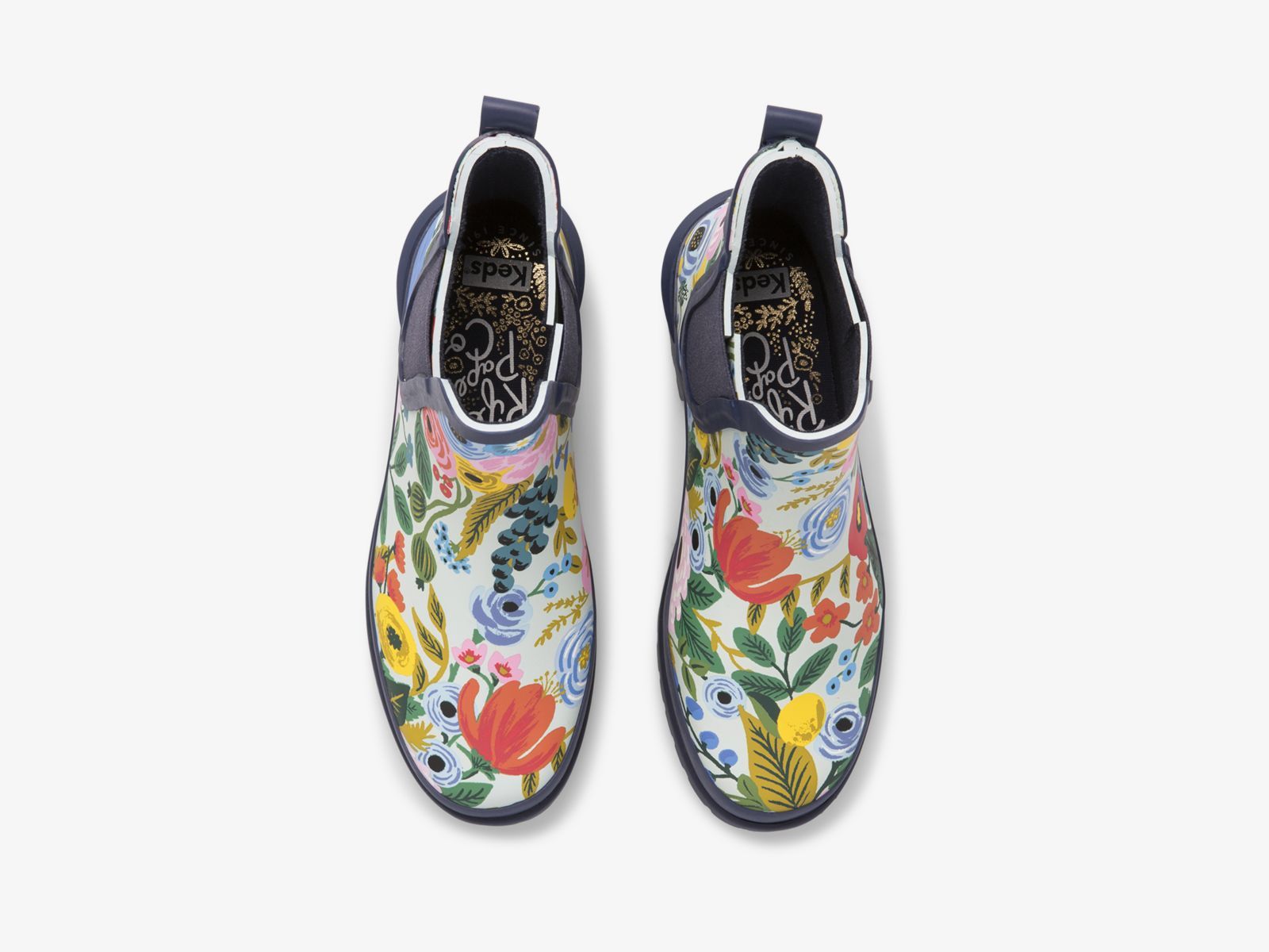 Keds Rifle Paper Co Rowan Rain Boot Garden Party Marinblå Olika Färger | 0316QKOHB