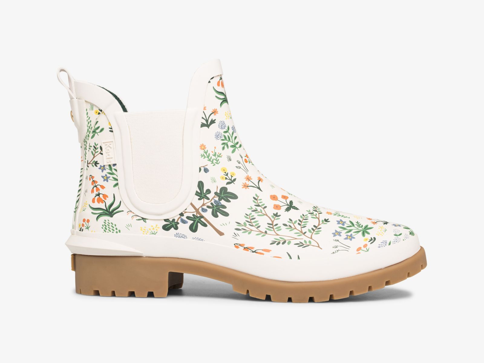 Keds Rifle Paper Co Rowan Rain Boot Menagerie Vita Gröna | 6715AEBDQ