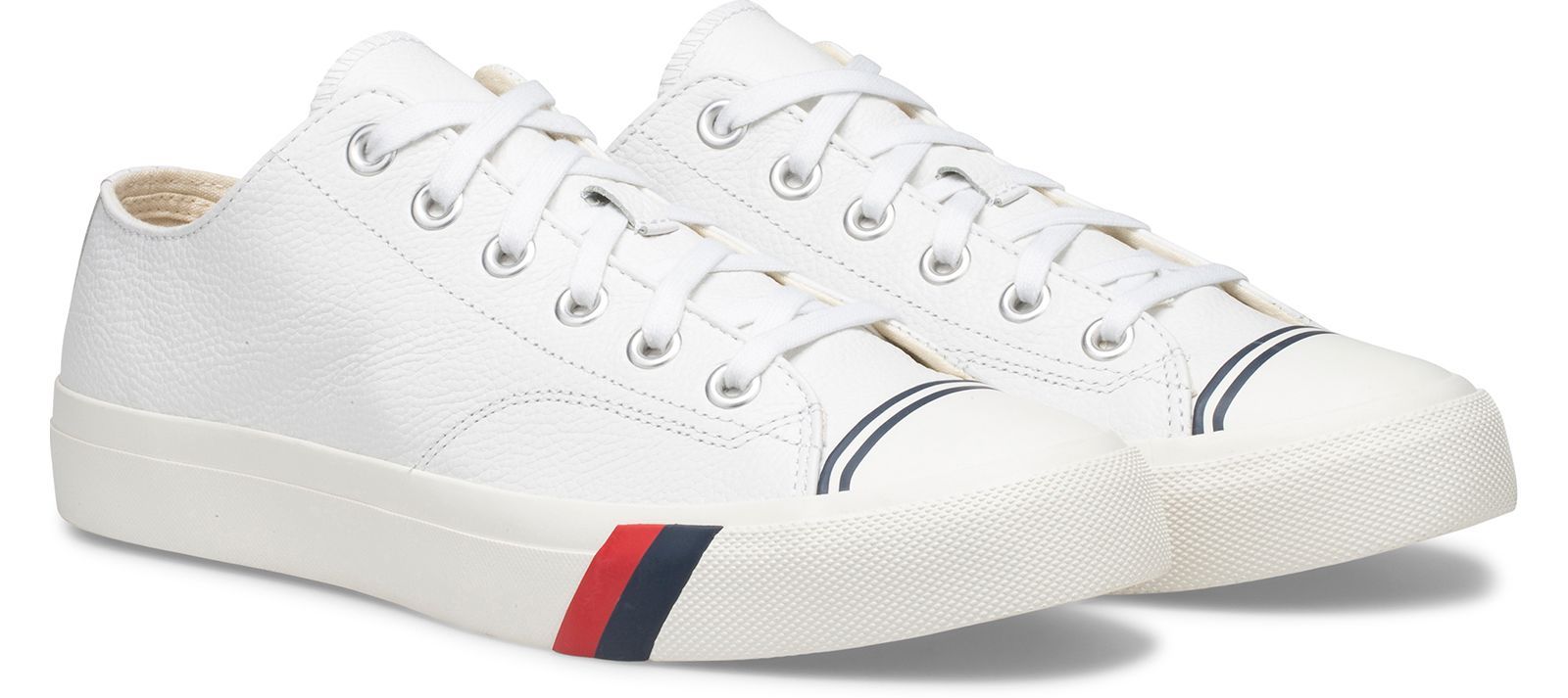 Keds Royal Lo Klassiska Läder Vita | 0479ZETSK