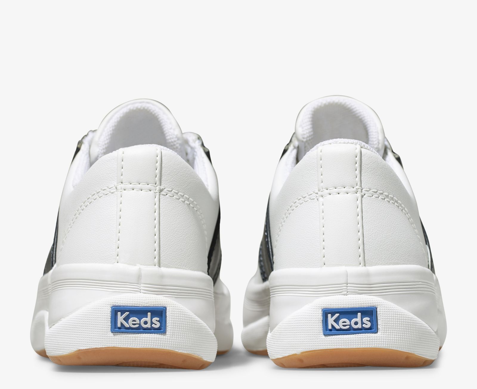 Keds School Days Sneaker Vita Marinblå | 6912DBWCR