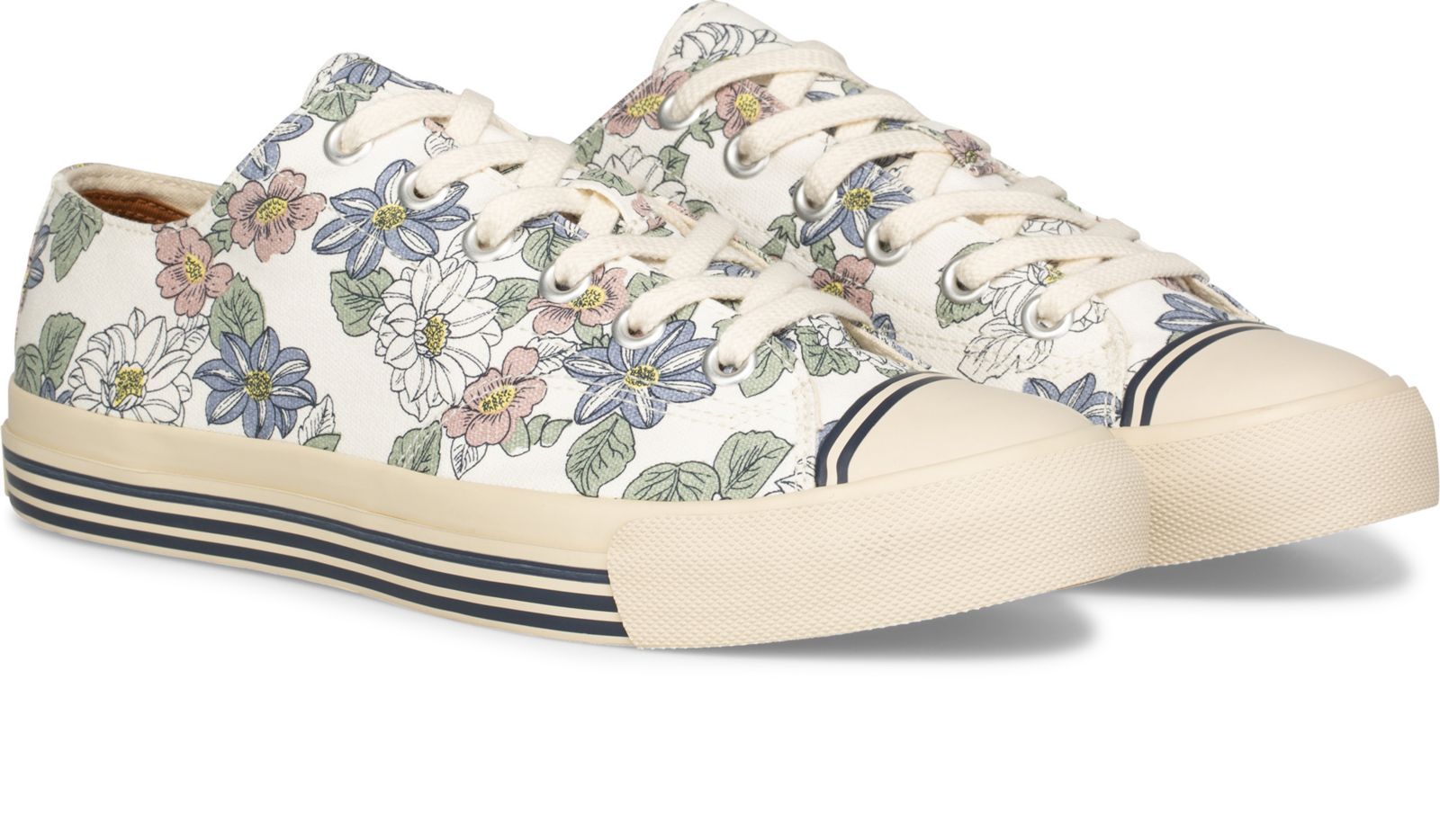 Keds Super Recycled Canvas Floral Print Grädde | 8503SLHXD