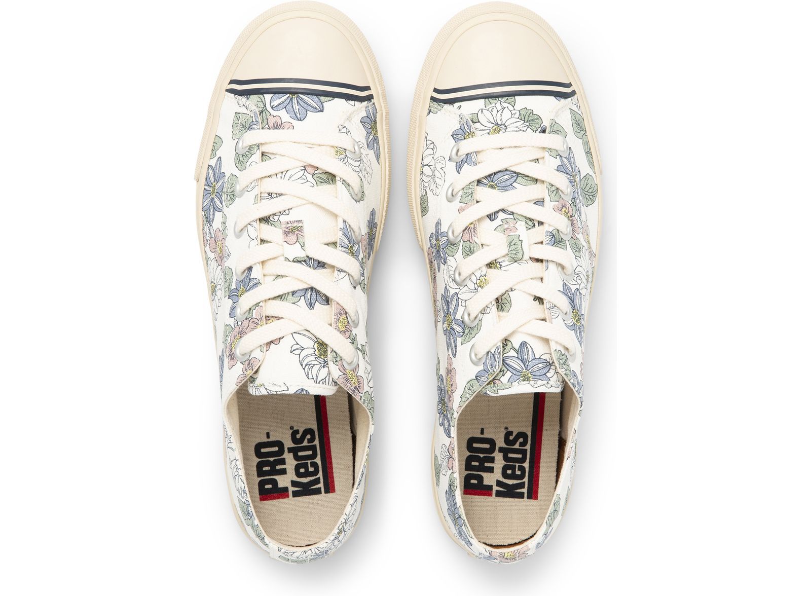 Keds Super Recycled Canvas Floral Print Grädde | 8503SLHXD