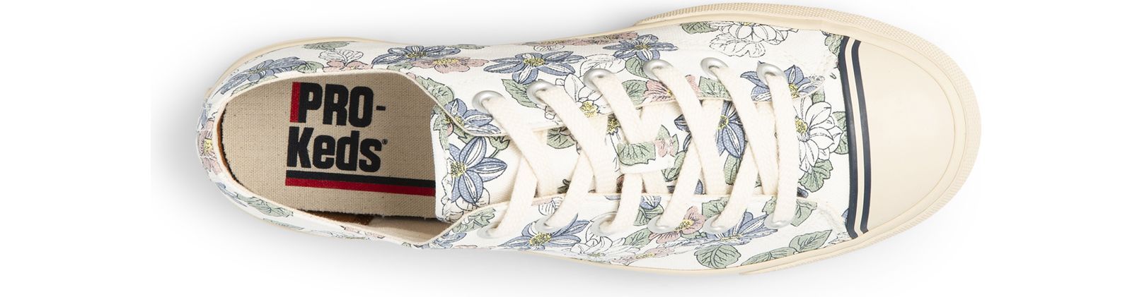 Keds Super Recycled Canvas Floral Print Grädde | 8503SLHXD