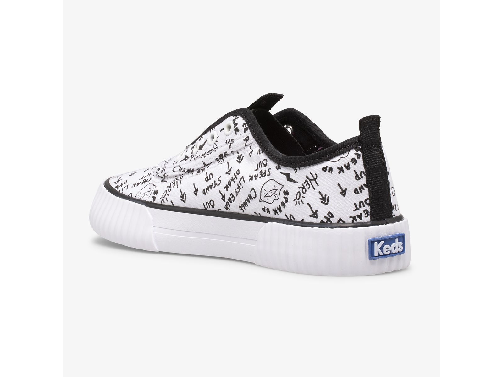 Keds Topkick Washable Slip-on Vita Svarta | 4679AFIPB