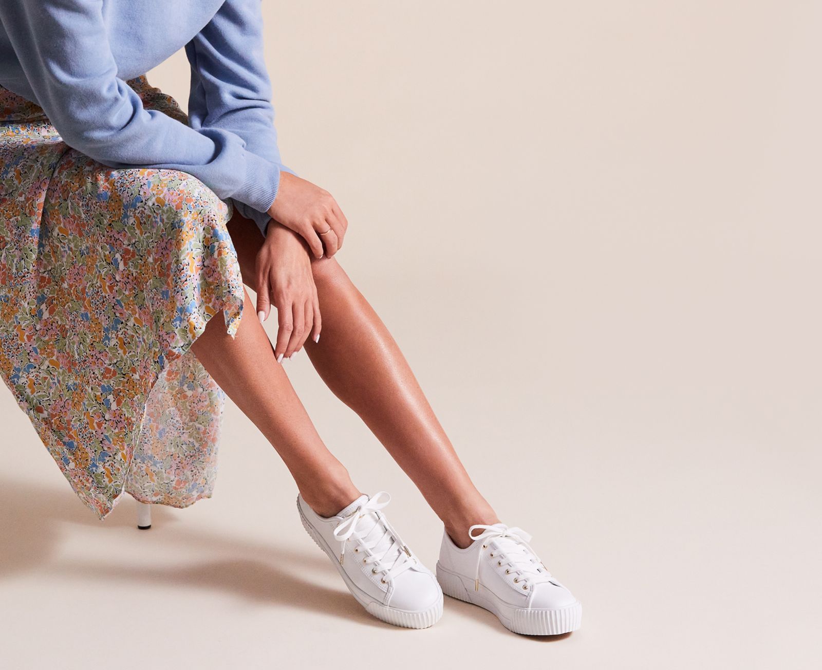 Keds Triple Kick Amp Läder Vita | 2530GZXRE