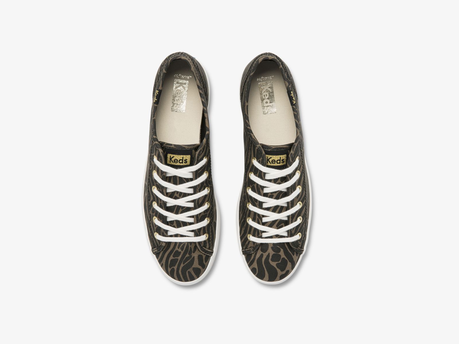 Keds Triple Kick Feat Organic Bomull Print Gröna | 1678ZHLMC