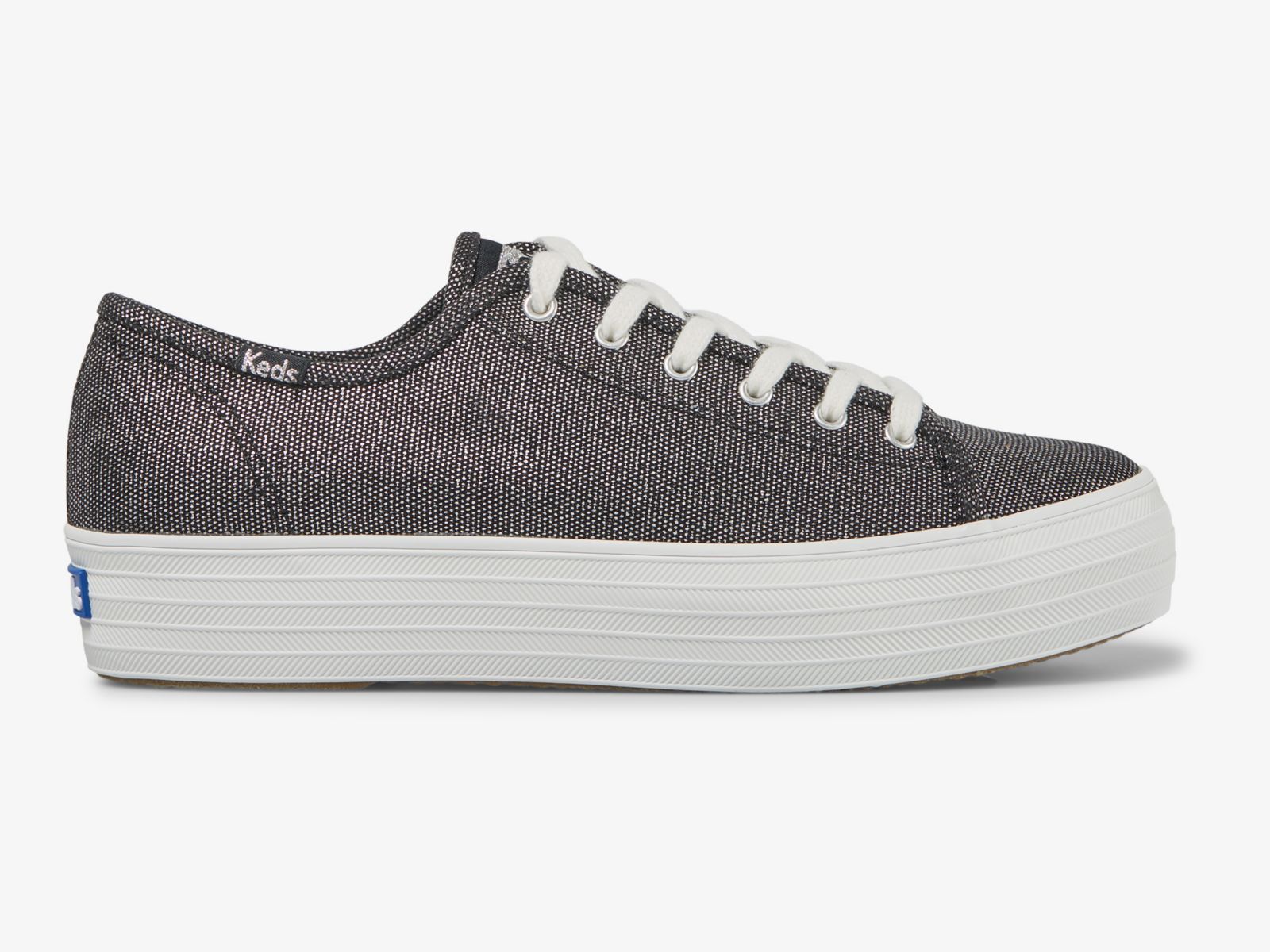 Keds Triple Kick Metallic Blå Grå | 9870GHBYJ