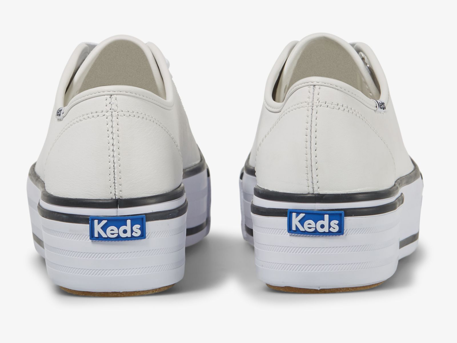 Keds Triple Up Läder Bumper Foxin Vita | 4932ELFSR