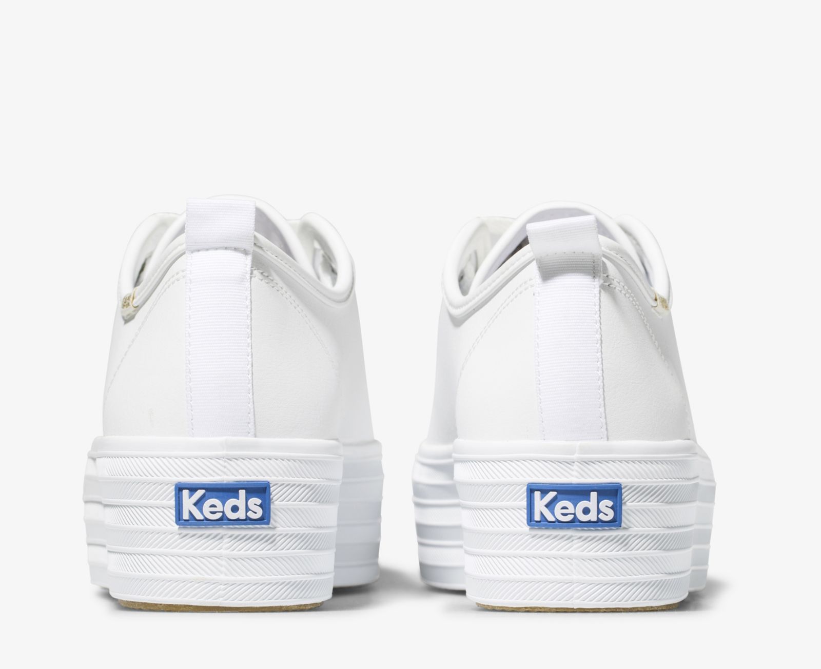 Keds Triple Up Läder Vita | 7852HCYLI