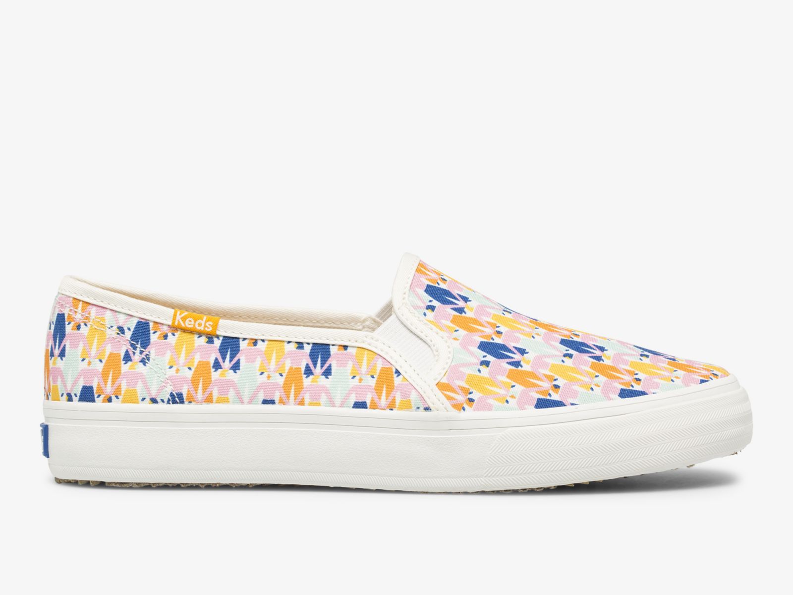 Keds Washable Double Decker Rainbow Vita Olika Färger | 4312CZATH